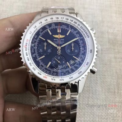 Breitling 1884 Chronometre Navitimer Blue Face Watch 46mm or 42mm